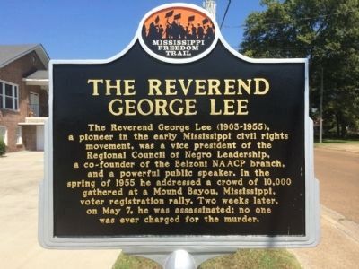 The Reverend George Lee Marker (Front) image. Click for full size.
