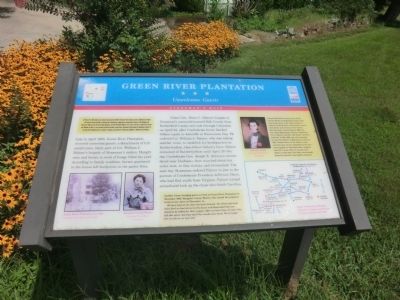 Green River Plantation Marker image. Click for full size.