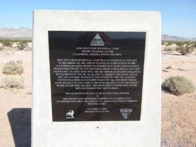 Iron Mountain Divisional Camp Marker image. Click for full size.