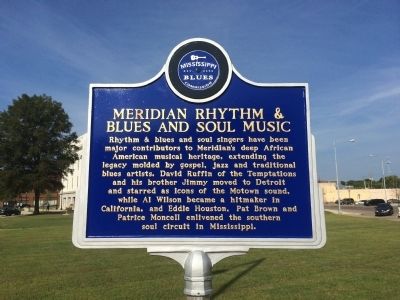 Meridian Rhythm & Blues and Soul Music Marker (Front) image. Click for full size.