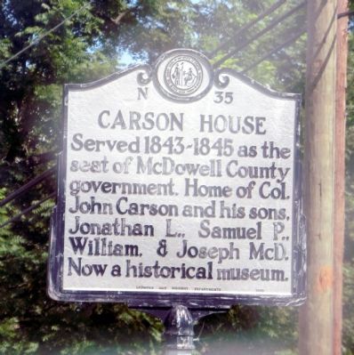 Carson House Marker. Click for full size. Carson House Marker image. Click for full size.