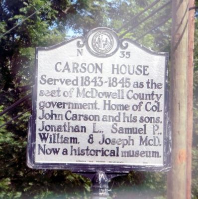 Carson House Marker image. Click for full size.