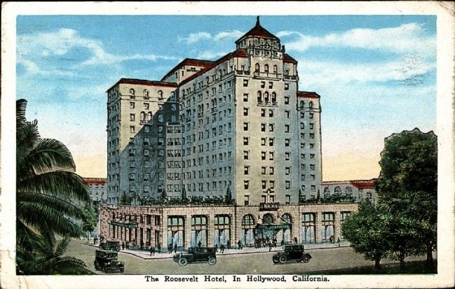 <i>The Roosevelt Hotel in Hollywood, California</i> image. Click for full size.