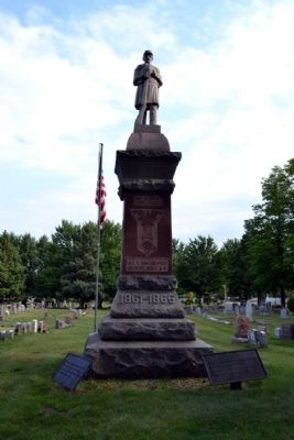 Michigan City Civil War Memorial image. Click for full size.