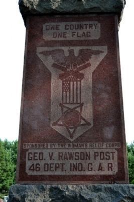 South Face of Michigan City Civil War Memorial image. Click for full size.