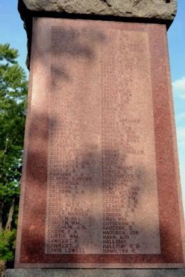 East Face of Michigan City Civil War Memorial image. Click for full size.