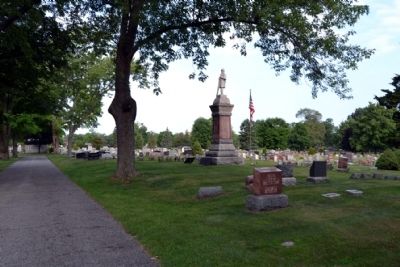 Michigan City Civil War Memorial image. Click for full size.