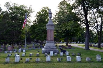 Michigan City Civil War Memorial image. Click for full size.