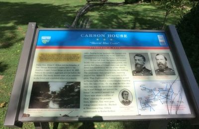 Carson House Marker. Click for full size. Carson House Marker image. Click for full size.