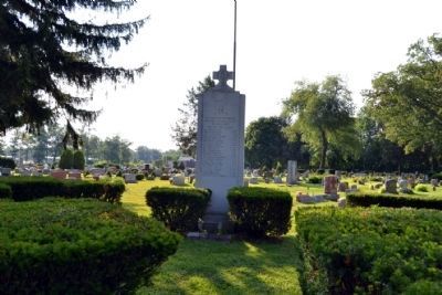 Saint Stanislaus Cemetery<br>World War II Memorial. Click for full size. Saint Stanislaus Cemetery<br>World War II Memorial image. Click for full size.