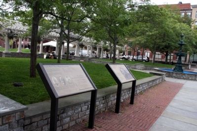 Civil War’s First Black Regiment and Heroes of Fort Wagner Markers. Click for full size. Civil War’s First Black Regiment and Heroes of Fort Wagner Markers image. Click for full size.