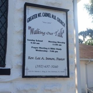 Greater Mount Carmel Baptist Church. Click for full size. Greater Mount Carmel Baptist Church image. Click for full size.