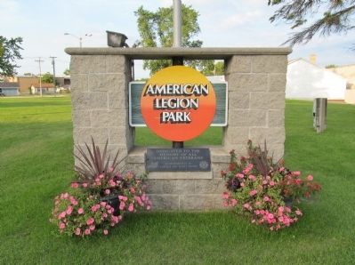 American Legion Park Marker. Click for full size. American Legion Park Marker image. Click for full size.