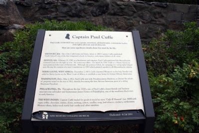 Captain Paul Cuffe Marker image. Click for full size.