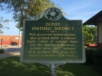 Nearby Train Depot Marker image. Click for full size.