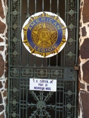 WWI Marker behind locked gate.. Click for full size. WWI Marker behind locked gate. image. Click for full size.