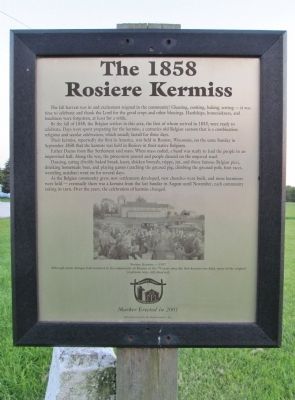 The 1858 Rosiere Kermiss Marker image. Click for full size.