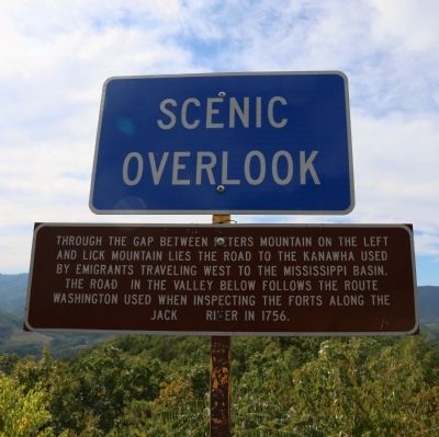 The Road to the Kanawha Marker. Click for full size. The Road to the Kanawha Marker image. Click for full size.