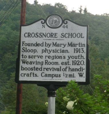 Crossnore School Marker image. Click for full size.