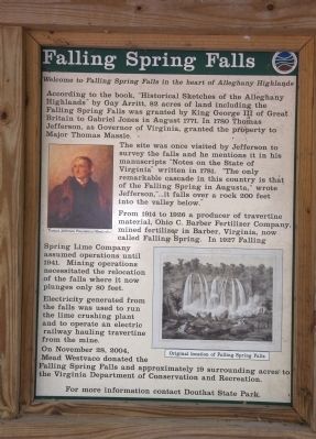Falling Spring Park Marker image. Click for full size.