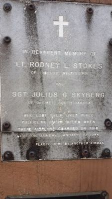 In Memory of Lt. Rodney L. Stokes and Sgt. Julius G. Skyberg Marker image. Click for full size.