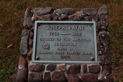 In the Graveyard: Joseph Payne (1758–1826) Soldier of the American Revolution. Click for full size. In the Graveyard: Joseph Payne (1758–1826) Soldier of the American Revolution image. Click for full size.