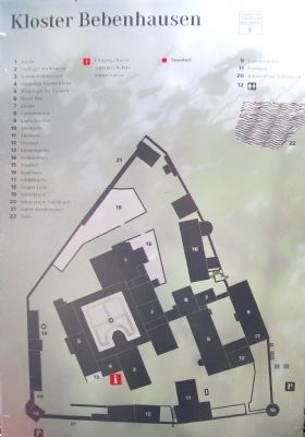 Bebenhausen Map and Key image. Click for full size.