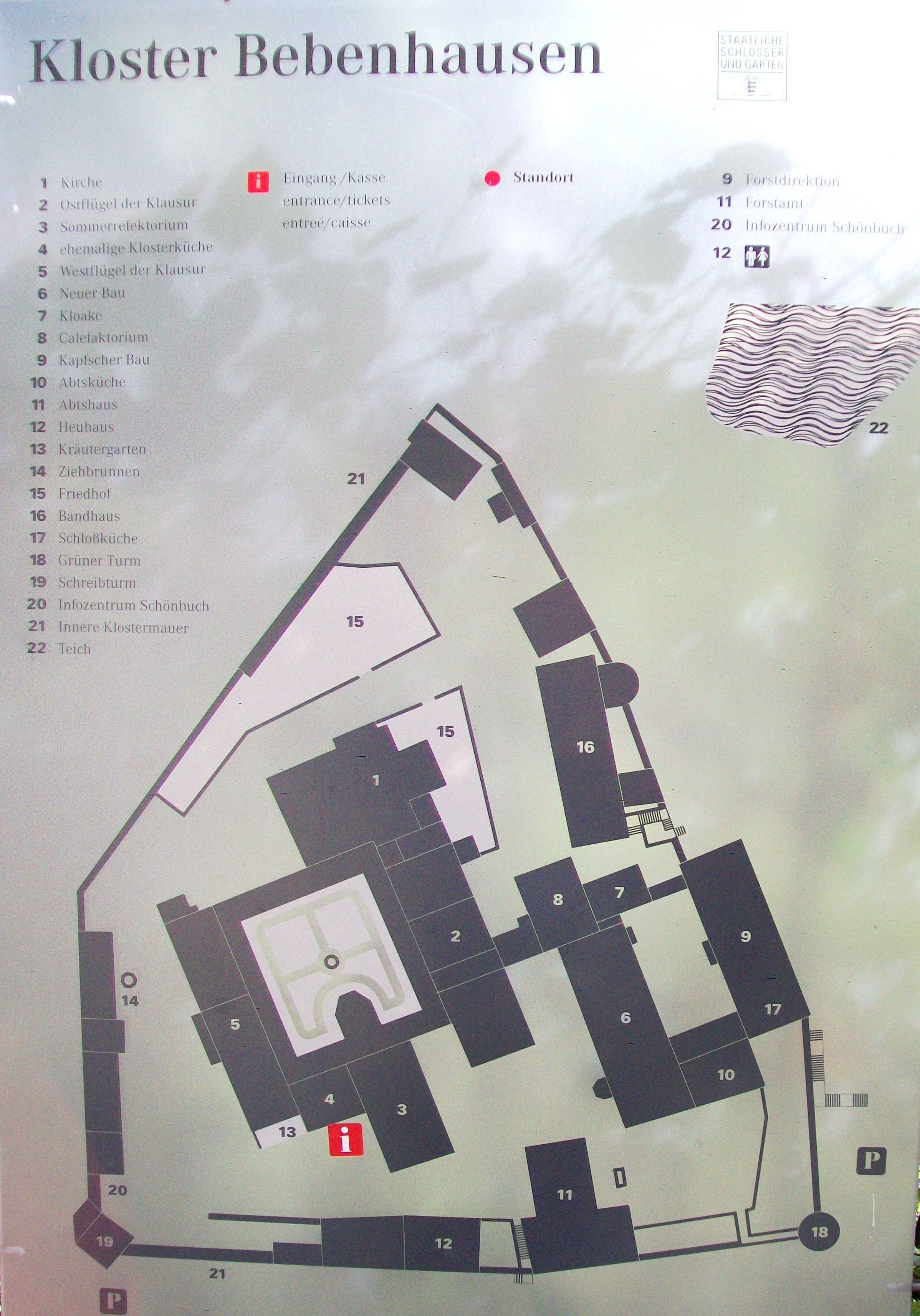 Bebenhausen Map and Key
