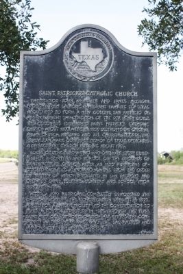 Saint Patrick's Catholic Church Marker image. Click for full size.