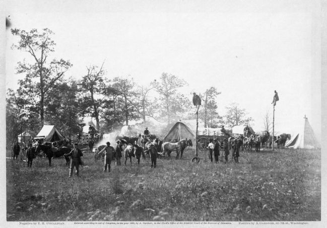 U.S. Military Telegraph Construction Corps. Click for full size. U.S. Military Telegraph Construction Corps image. Click for full size.