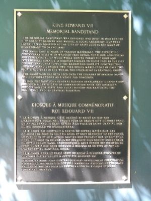 King Edward VII Memorial Bandstand Marker image. Click for full size.