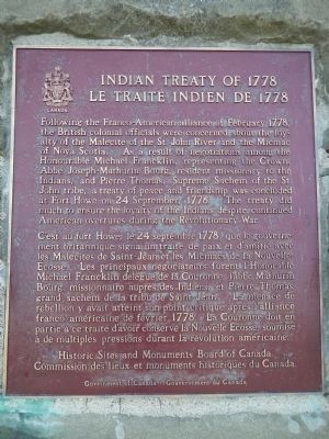 Indian Treaty of 1778 Marker. Click for full size. Indian Treaty of 1778 Marker image. Click for full size.