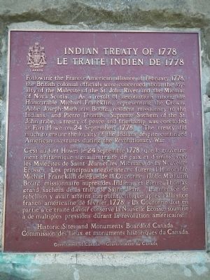 Indian Treaty of 1778 Marker image. Click for full size.