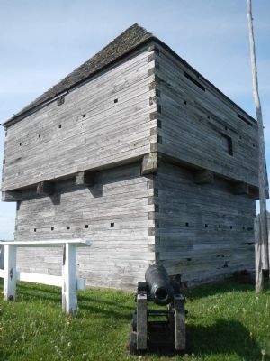 Replica Blockhouse. Click for full size. Replica Blockhouse image. Click for full size.