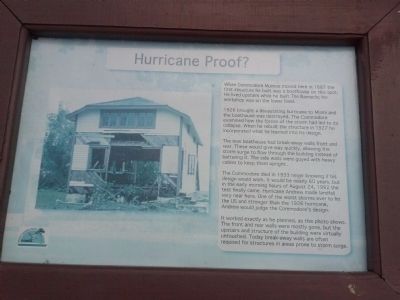 Barnacle Boathouse Marker - Hurricane Proof? image. Click for full size.