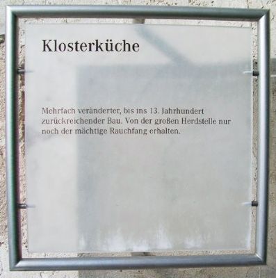 Klosterküche / Monastery Kitchen Marker image. Click for full size.