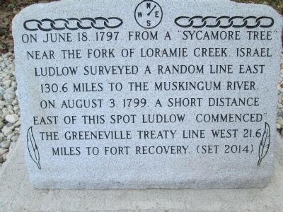 Greenville Treaty Line Marker image. Click for full size.