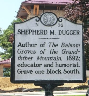 Shepherd M. Dugger Marker image. Click for full size.