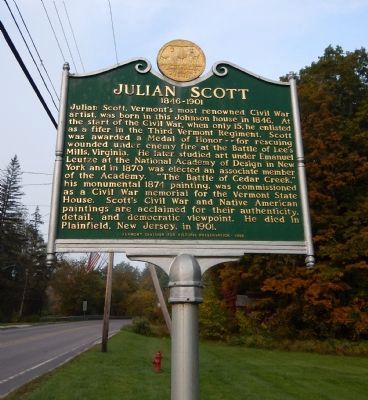Julian Scott Marker. Click for full size. Julian Scott Marker image. Click for full size.