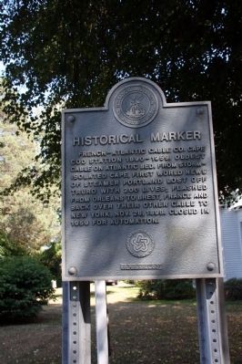 French–Atlantic Cable Company Marker. Click for full size. French–Atlantic Cable Company Marker image. Click for full size.