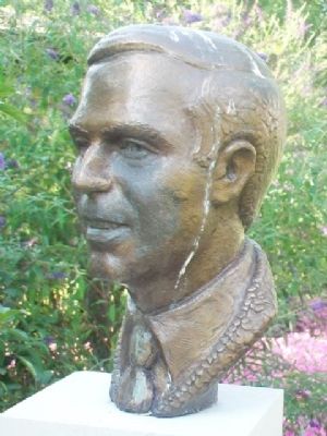 Buford M. Watson Jr. Bust at Watson Park image. Click for full size.
