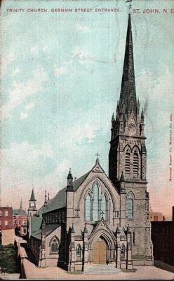 <i>Trinity Church, Germain St. Entrance, St. John, N.B.</i>. Click for full size. <i>Trinity Church, Germain St. Entrance, St. John, N.B.</i> image. Click for full size.