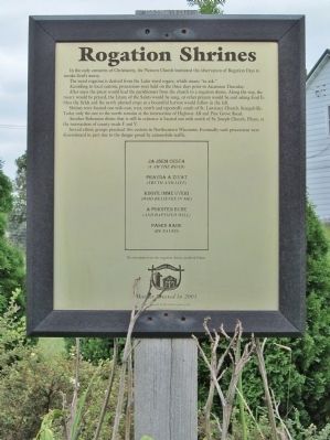 Rogation Shrines Marker image. Click for full size.