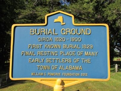 Burial Ground Marker. Click for full size. Burial Ground Marker image. Click for full size.