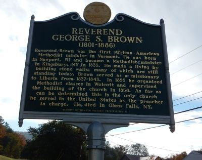 Reverend George S. Brown Marker image. Click for full size.