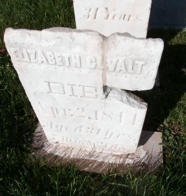 Elizabeth Covalt - Cemetery Marker image. Click for full size.