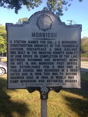 Morrison Marker. Click for full size. Morrison Marker image. Click for full size.