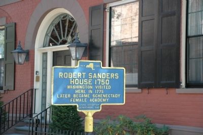 Robert Sanders House 1750 Marker image. Click for full size.