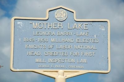 "Mother Lake" Marker image. Click for full size.