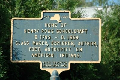 Henry Rowe Schoolcraft Marker image. Click for full size.